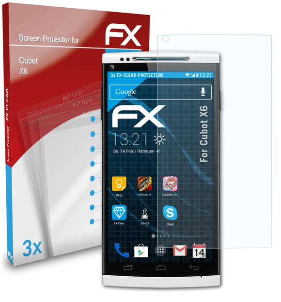 atFoliX FX-Clear Schutzfolie für Cubot X6