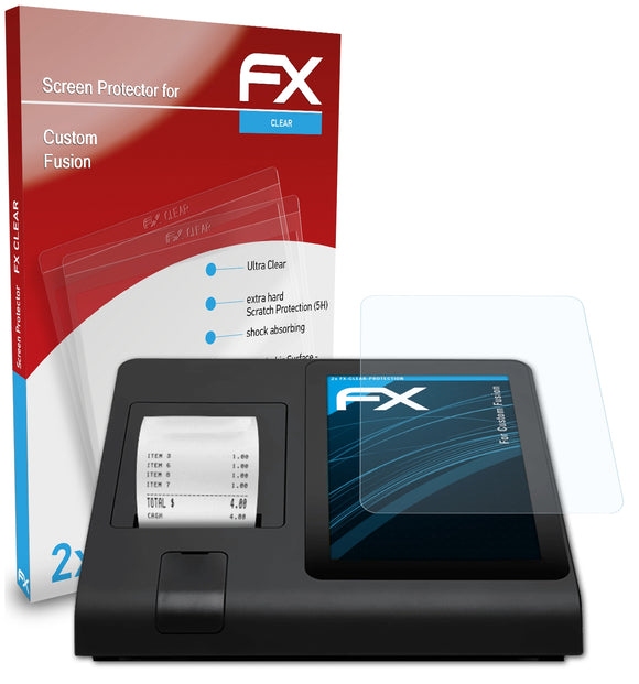 atFoliX FX-Clear Schutzfolie für Custom Fusion