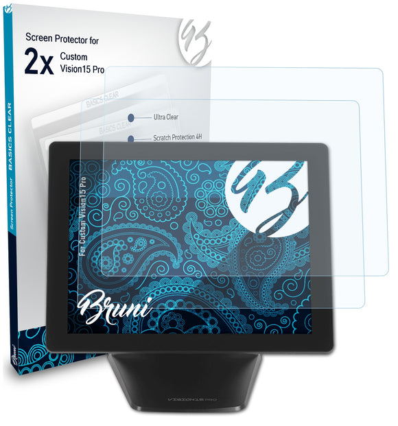 Bruni Basics-Clear Displayschutzfolie für Custom Vision15 Pro