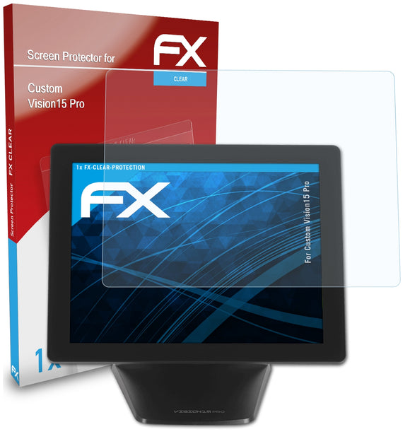 atFoliX FX-Clear Schutzfolie für Custom Vision15 Pro
