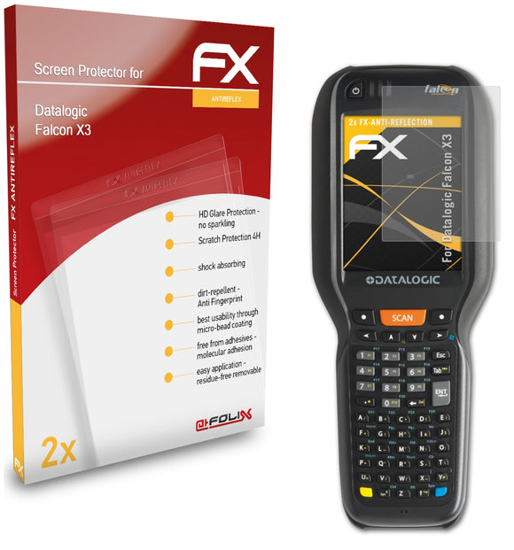 atFoliX FX-Antireflex Displayschutzfolie für Datalogic Falcon X3