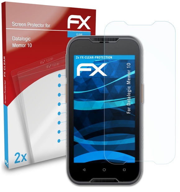 atFoliX FX-Clear Schutzfolie für Datalogic Memor 10