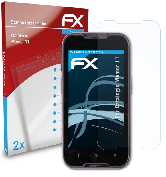 atFoliX FX-Clear Schutzfolie für Datalogic Memor 11