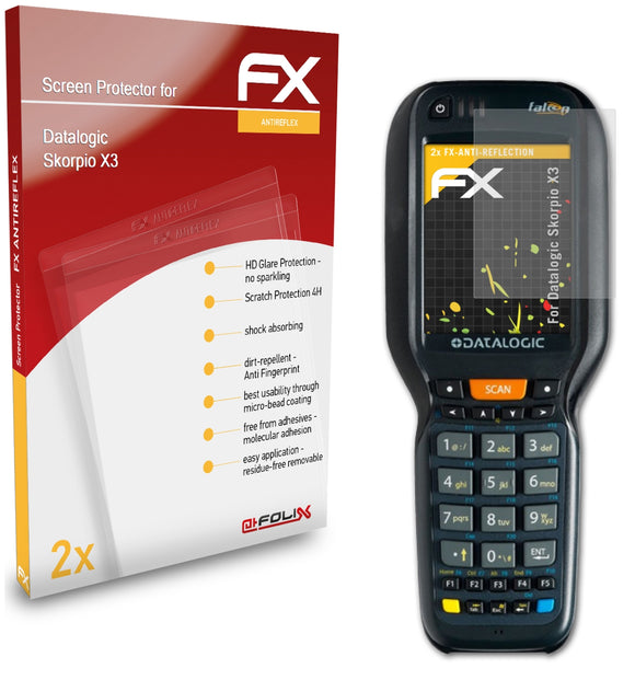 atFoliX FX-Antireflex Displayschutzfolie für Datalogic Skorpio X3