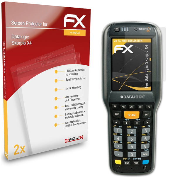 atFoliX FX-Antireflex Displayschutzfolie für Datalogic Skorpio X4