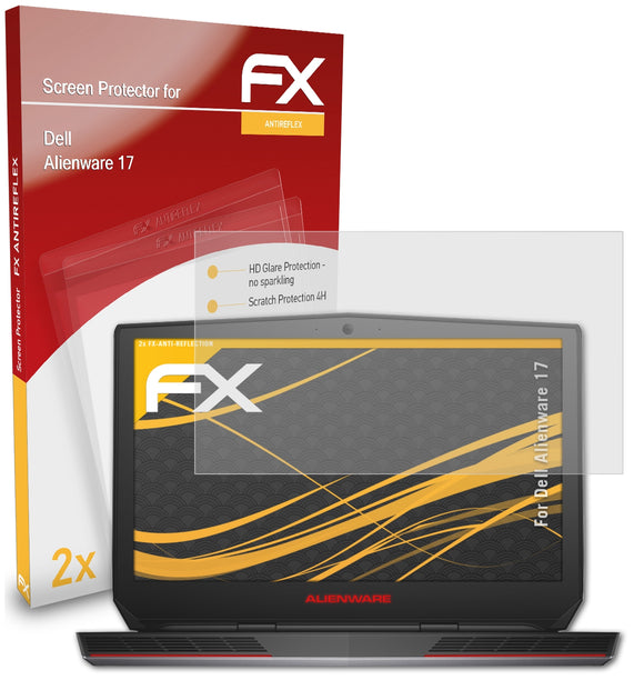 atFoliX FX-Antireflex Displayschutzfolie für Dell Alienware 17
