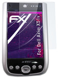 Glasfolie atFoliX kompatibel mit Dell Axim X51v, 9H Hybrid-Glass FX