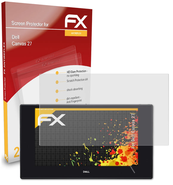 atFoliX FX-Antireflex Displayschutzfolie für Dell Canvas 27