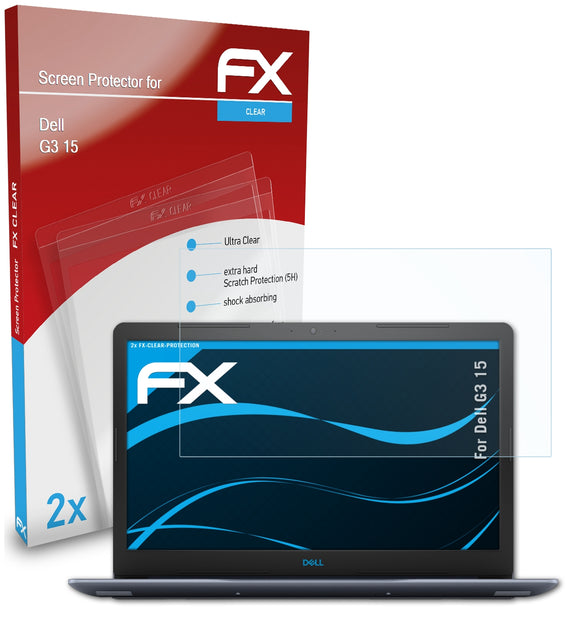atFoliX FX-Clear Schutzfolie für Dell G3 15