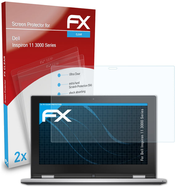 atFoliX FX-Clear Schutzfolie für Dell Inspiron 11 (3000 Series)