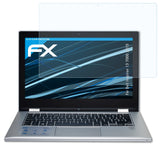 Schutzfolie atFoliX kompatibel mit Dell Inspiron 13 7000 2015, ultraklare FX (2X)