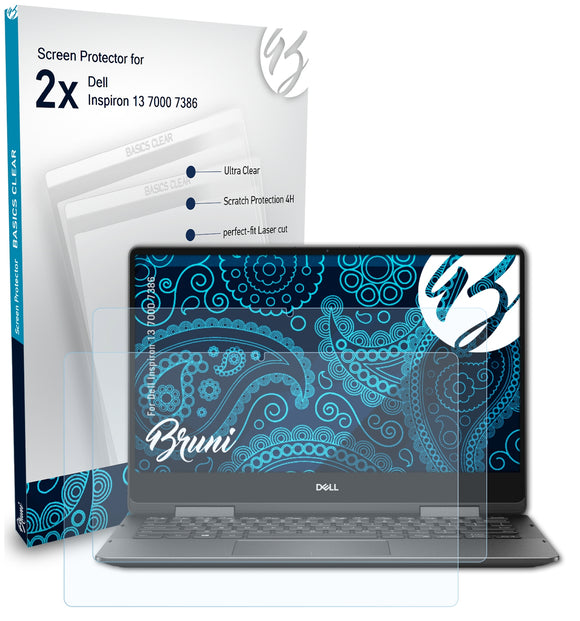 Bruni Basics-Clear Displayschutzfolie für Dell Inspiron 13 7000 (7386)