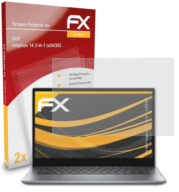 atFoliX FX-Antireflex Displayschutzfolie für Dell Inspiron 14 2-in-1 (cn54303)