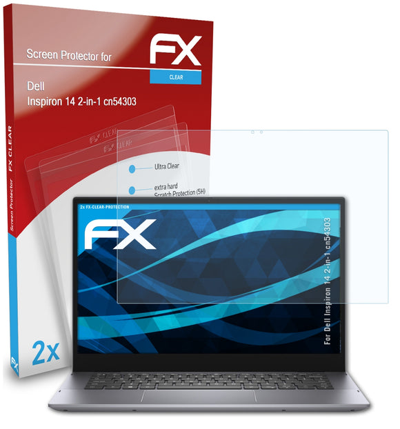 atFoliX FX-Clear Schutzfolie für Dell Inspiron 14 2-in-1 (cn54303)