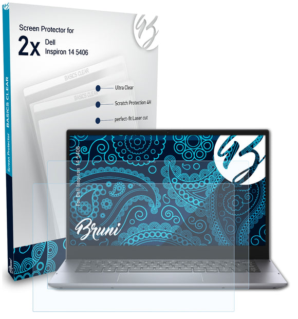 Bruni Basics-Clear Displayschutzfolie für Dell Inspiron 14 5406