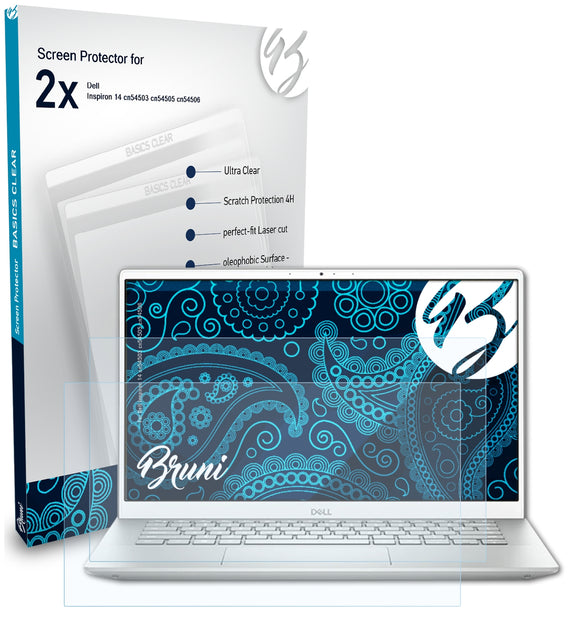 Bruni Basics-Clear Displayschutzfolie für Dell Inspiron 14 (cn54503 cn54505 cn54506)