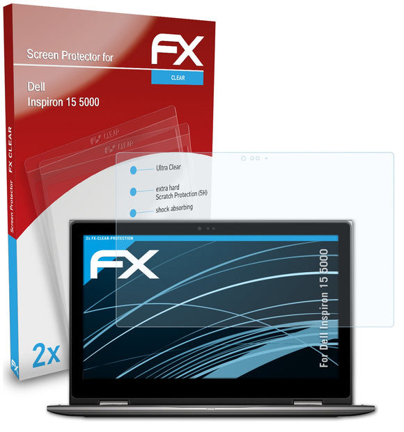 atFoliX FX-Clear Schutzfolie für Dell Inspiron 15 5000
