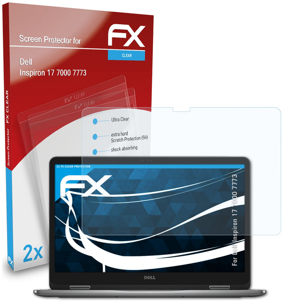 atFoliX FX-Clear Schutzfolie für Dell Inspiron 17 7000 (7773)