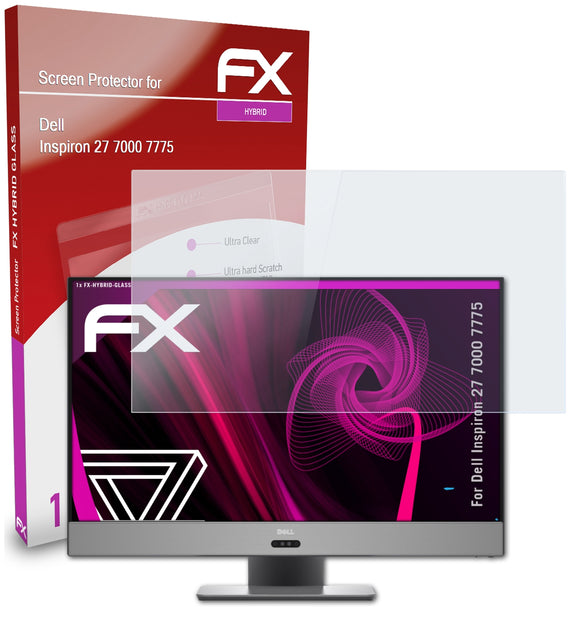 atFoliX FX-Hybrid-Glass Panzerglasfolie für Dell Inspiron 27 7000 (7775)