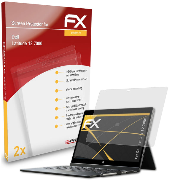 atFoliX FX-Antireflex Displayschutzfolie für Dell Latitude 12 7000