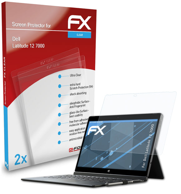 atFoliX FX-Clear Schutzfolie für Dell Latitude 12 7000