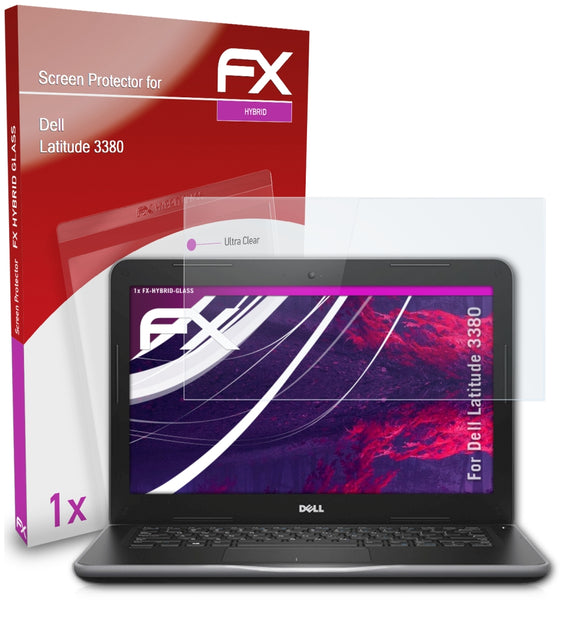 atFoliX FX-Hybrid-Glass Panzerglasfolie für Dell Latitude 3380