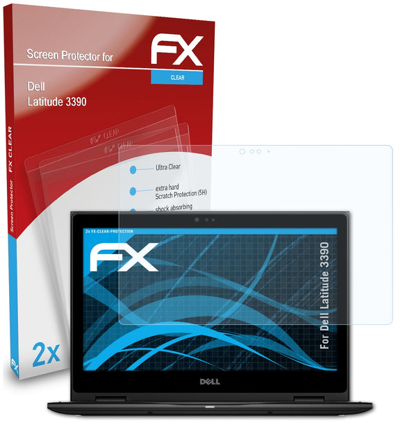 atFoliX FX-Clear Schutzfolie für Dell Latitude 3390
