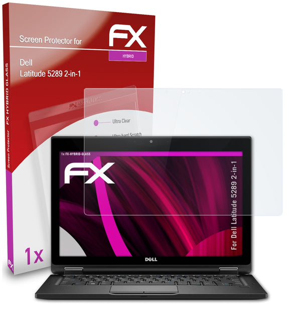 atFoliX FX-Hybrid-Glass Panzerglasfolie für Dell Latitude 5289 2-in-1