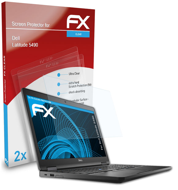 atFoliX FX-Clear Schutzfolie für Dell Latitude 5490