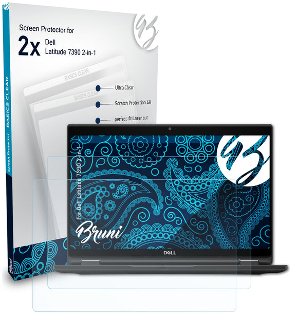 Bruni Basics-Clear Displayschutzfolie für Dell Latitude 7390 2-in-1
