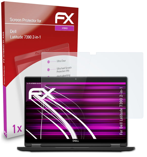 atFoliX FX-Hybrid-Glass Panzerglasfolie für Dell Latitude 7390 2-in-1