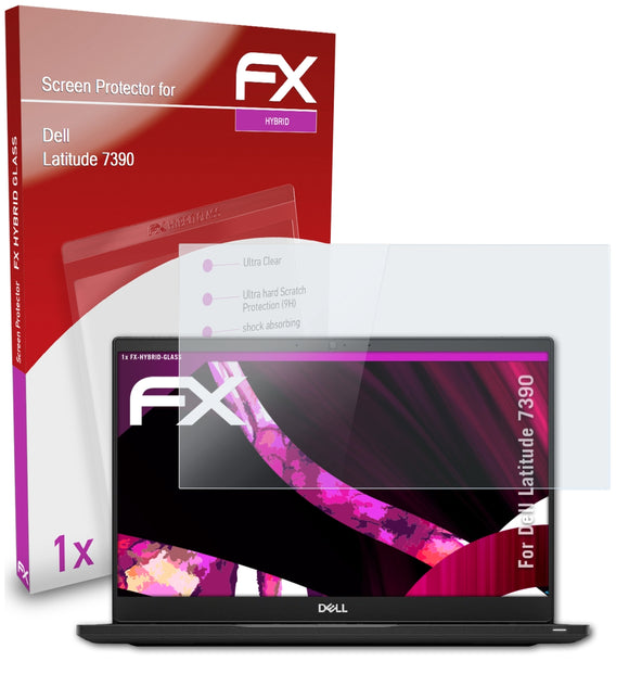 atFoliX FX-Hybrid-Glass Panzerglasfolie für Dell Latitude 7390
