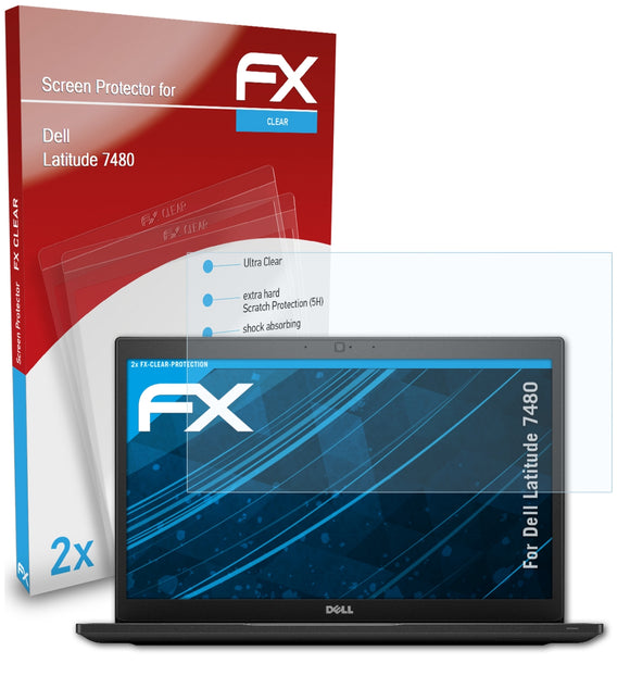 atFoliX FX-Clear Schutzfolie für Dell Latitude 7480