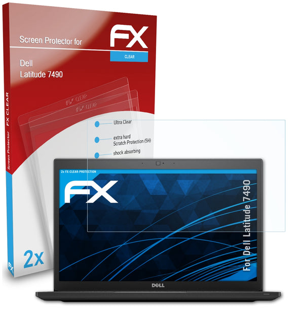 atFoliX FX-Clear Schutzfolie für Dell Latitude 7490