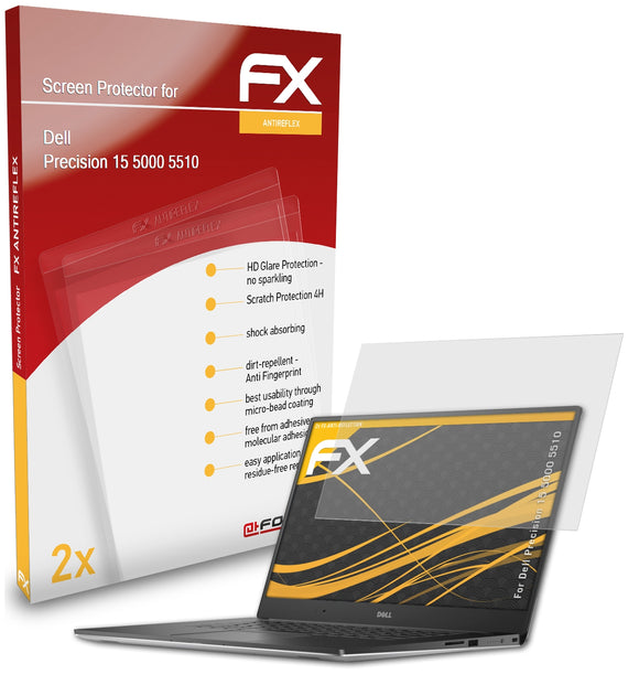 atFoliX FX-Antireflex Displayschutzfolie für Dell Precision 15 5000 (5510)