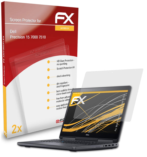 atFoliX FX-Antireflex Displayschutzfolie für Dell Precision 15 7000 (7510)
