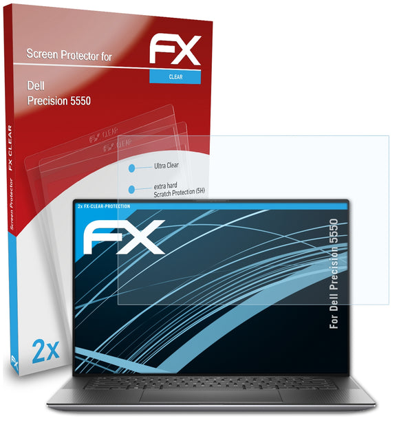 atFoliX FX-Clear Schutzfolie für Dell Precision 5550
