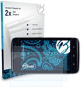 Bruni Basics-Clear Displayschutzfolie für Dell Streak 5