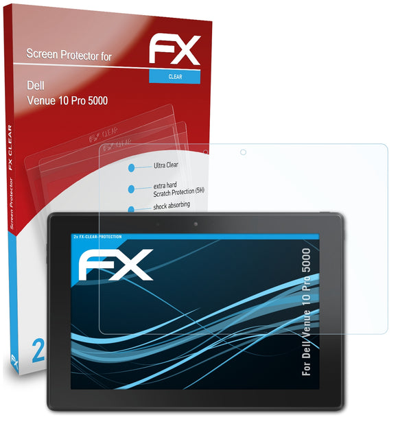 atFoliX FX-Clear Schutzfolie für Dell Venue 10 Pro 5000