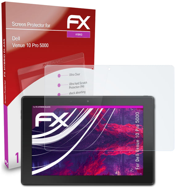 atFoliX FX-Hybrid-Glass Panzerglasfolie für Dell Venue 10 Pro 5000