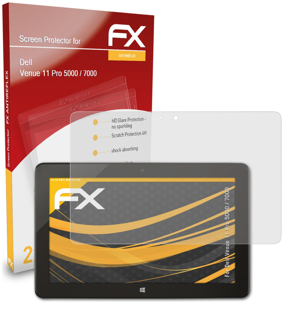 atFoliX FX-Antireflex Displayschutzfolie für Dell Venue 11 Pro 5000 / 7000