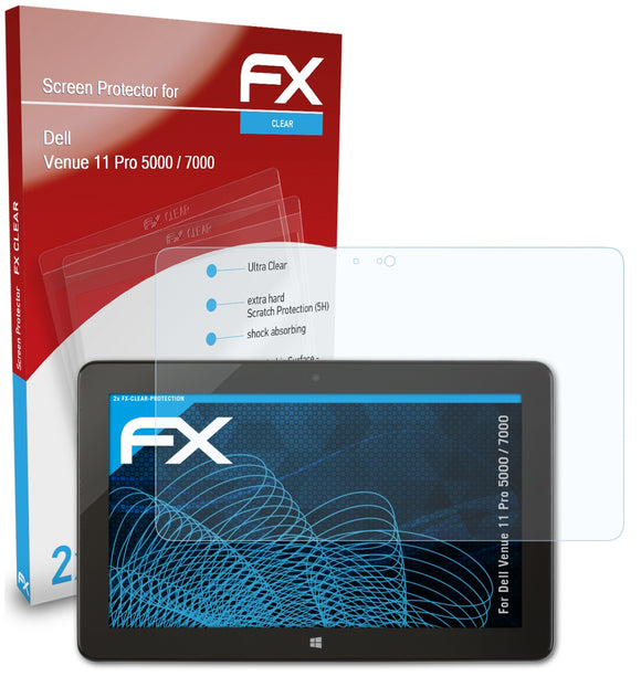 atFoliX FX-Clear Schutzfolie für Dell Venue 11 Pro 5000 / 7000