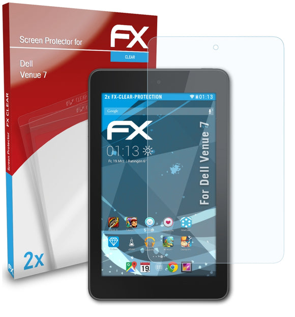 atFoliX FX-Clear Schutzfolie für Dell Venue 7