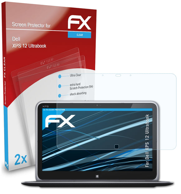 atFoliX FX-Clear Schutzfolie für Dell XPS 12 Ultrabook