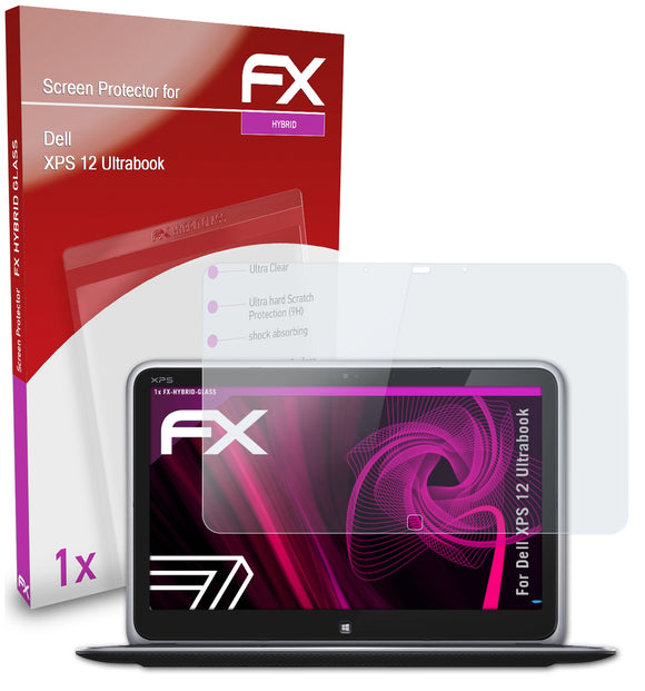 atFoliX FX-Hybrid-Glass Panzerglasfolie für Dell XPS 12 Ultrabook