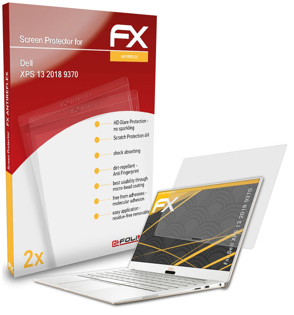 atFoliX FX-Antireflex Displayschutzfolie für Dell XPS 13 2018 (9370)