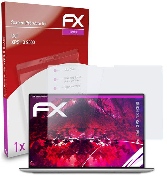atFoliX FX-Hybrid-Glass Panzerglasfolie für Dell XPS 13 (9300)