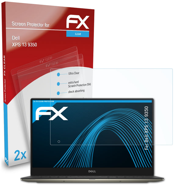 atFoliX FX-Clear Schutzfolie für Dell XPS 13 (9350)