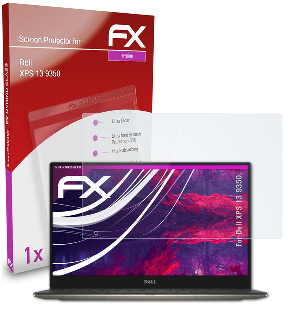 atFoliX FX-Hybrid-Glass Panzerglasfolie für Dell XPS 13 (9350)