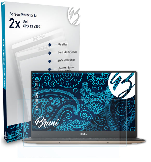 Bruni Basics-Clear Displayschutzfolie für Dell XPS 13 (9360)